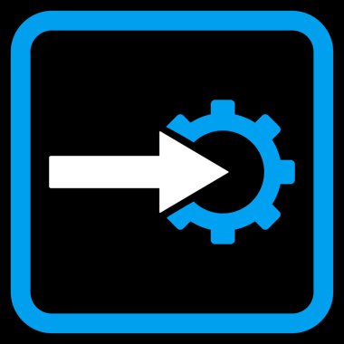 COG Tümleştirme düz vektör simgesi