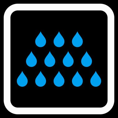 Damla düz vektör simgesi