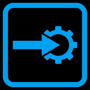 COG Tümleştirme düz vektör simgesi