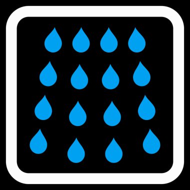 Damla düz vektör simgesi