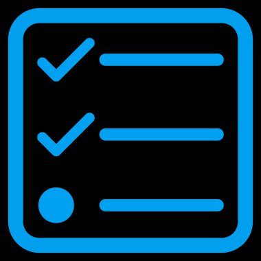 Kontrol Listesi Düz Vektör Simgesi