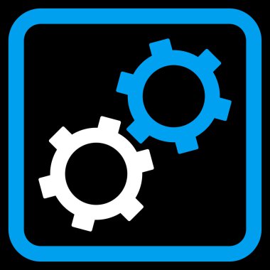 dişliler düz vektör simgesi