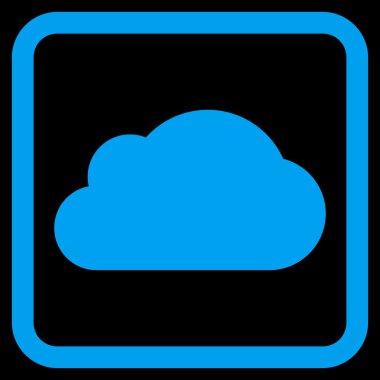 bulut düz vektör simgesi