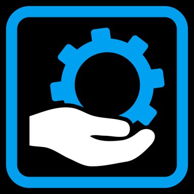 Hizmet düz vektör simgesi