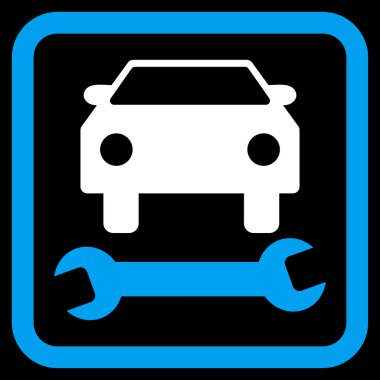 Araba tamir düz vektör simgesi