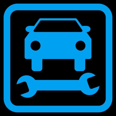 Araba tamir düz vektör simgesi