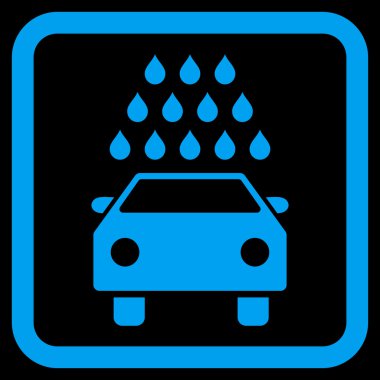 Araba Yıkama Düz Vektör Simgesi