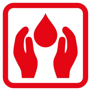 Su bakımı düz vektör simgesi