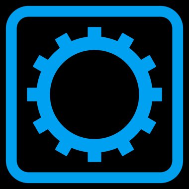 dişli düz vektör simgesi