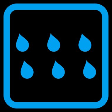 Damla düz vektör simgesi