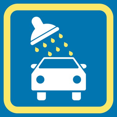 Araba Yıkama Düz Vektör Simgesi