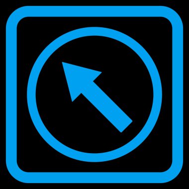 Yukarı Sağdan sola yönlü ok düz vektör simgesi