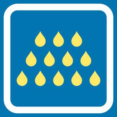 Damla düz vektör simgesi