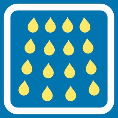 Damla düz vektör simgesi