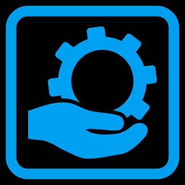 Hizmet düz vektör simgesi