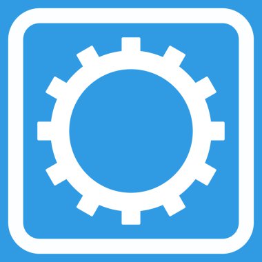 dişli düz vektör simgesi