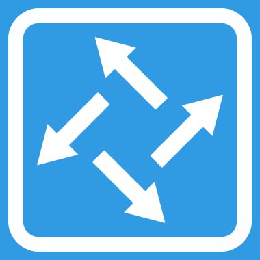 Santrifüj oklar düz vektör simgesi