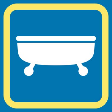 Küvet Düz Vektör Simgesi