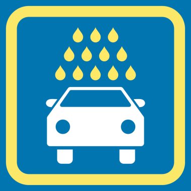 Araba Yıkama Düz Vektör Simgesi