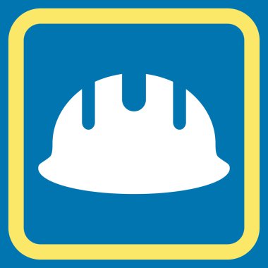 Oluşturucu işçisi düz vektör simgesi