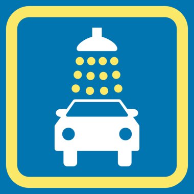 Araba Yıkama Düz Vektör Simgesi