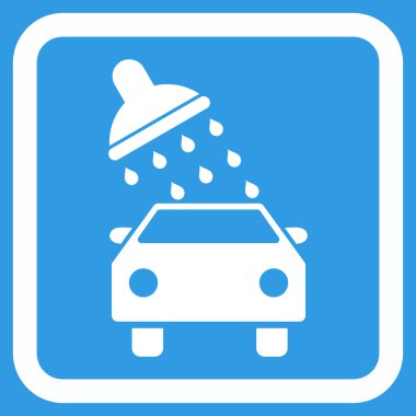 Araba Yıkama Düz Vektör Simgesi