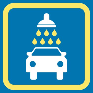 Araba Yıkama Düz Vektör Simgesi