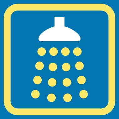 Duş düz vektör simgesi