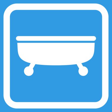 Küvet Düz Vektör Simgesi