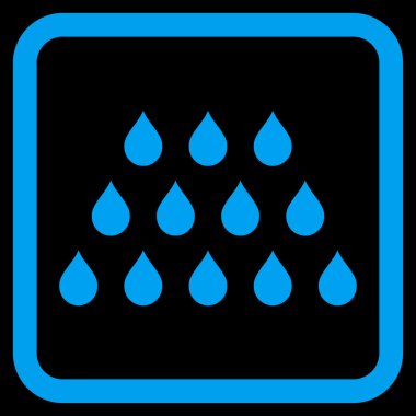 Damla düz vektör simgesi