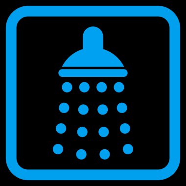 Duş düz vektör simgesi