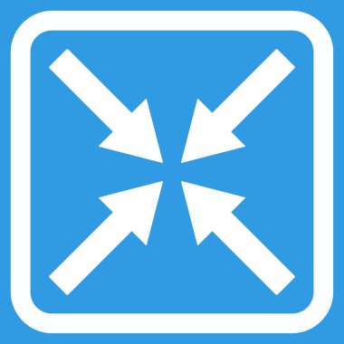 Merkezi oklar düz vektör simgesi