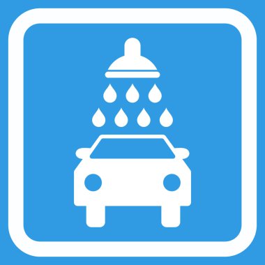 Araba Yıkama Düz Vektör Simgesi