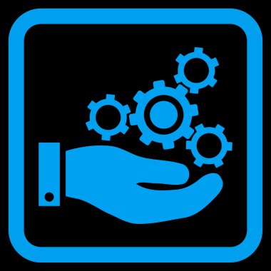 Mekanik Servisi düz vektör simgesi