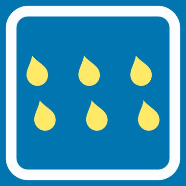 Damla düz vektör simgesi