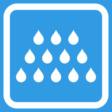 Damla düz vektör simgesi