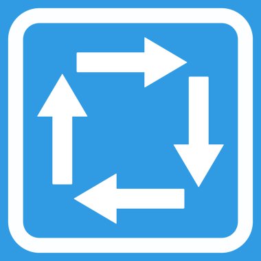 Dolaşım oklar düz vektör simgesi