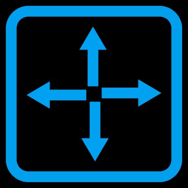 Oklar düz vektör simgesini genişletin