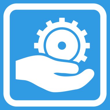 Geliştirme hizmet düz vektör simgesi