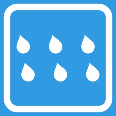 Damla düz vektör simgesi