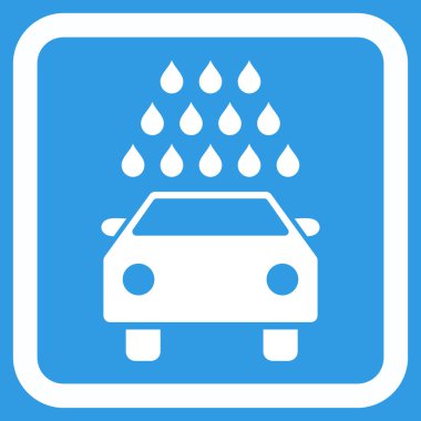 Araba Yıkama Düz Vektör Simgesi