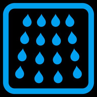 Damla düz vektör simgesi