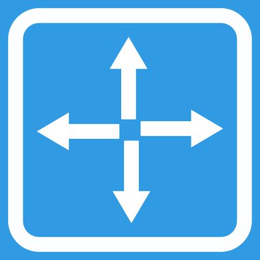 Oklar düz vektör simgesini genişletin