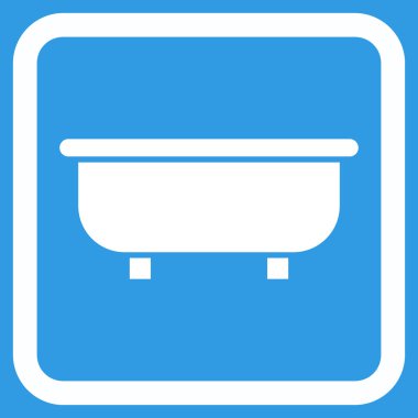 Küvet Düz Vektör Simgesi