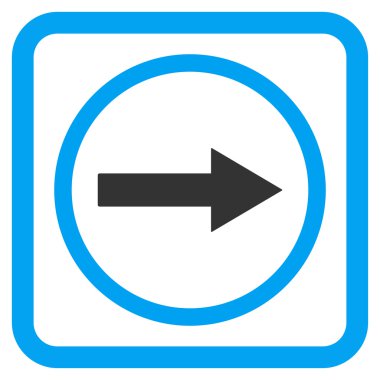 Sağ yuvarlak ok düz vektör simgesi