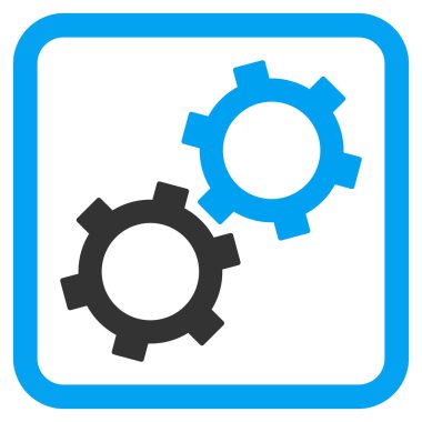 dişliler düz vektör simgesi