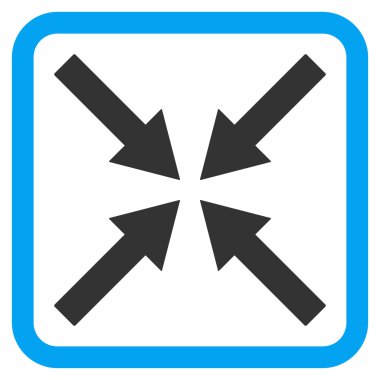 Merkezi oklar düz vektör simgesi