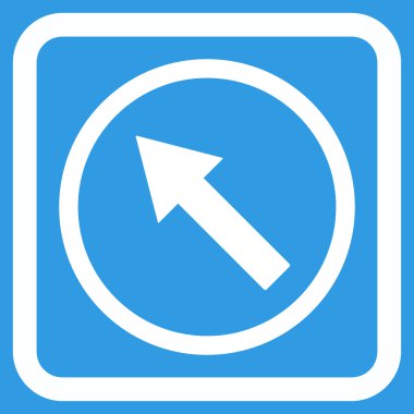 Yukarı Sağdan sola yönlü ok düz vektör simgesi