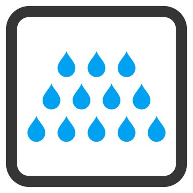 Damla düz vektör simgesi