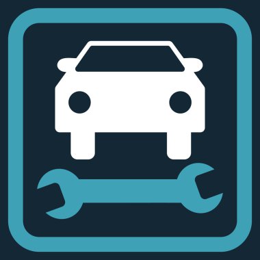 Araba tamir düz vektör simgesi